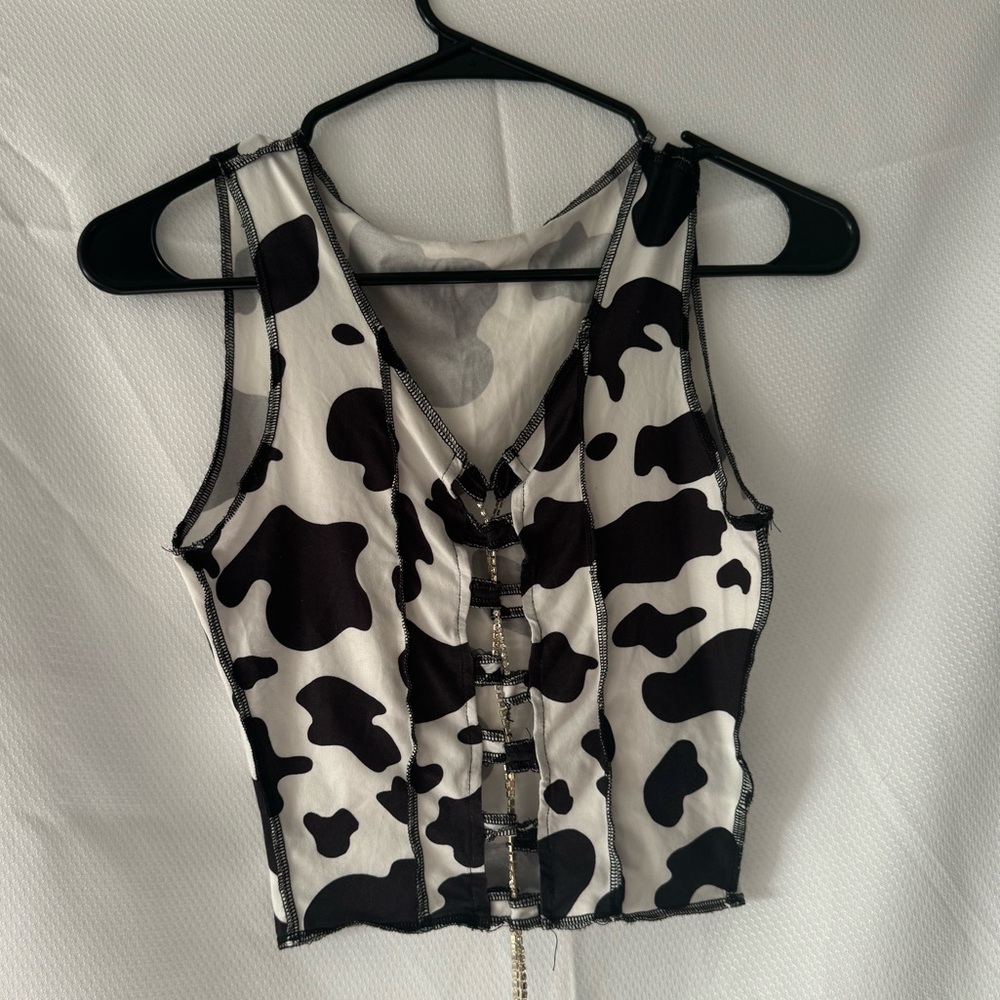 Cow Print Top